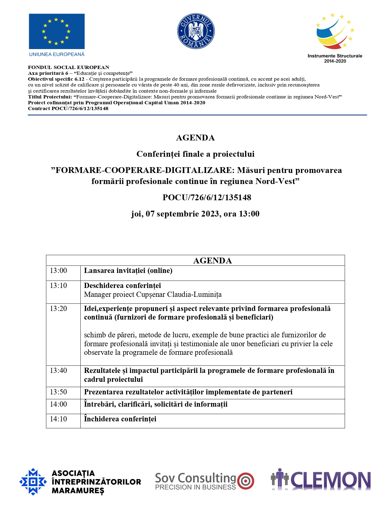 Agenda conferintei finale FCD page 0001 1 2